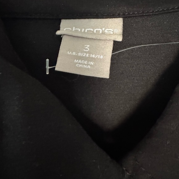Chico's black jacket with sequin detail- size xl - Picture 5 of 5